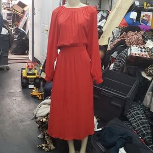 H&M airy red dress M